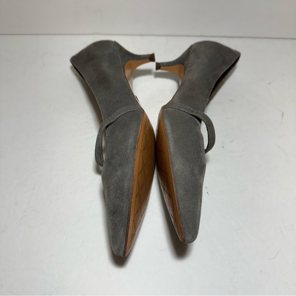 Vionic Minnie Kitten Heel Shoe Charcoal Gray Kid Suede Women’s Pumps Size 10 - Picture 8 of 16